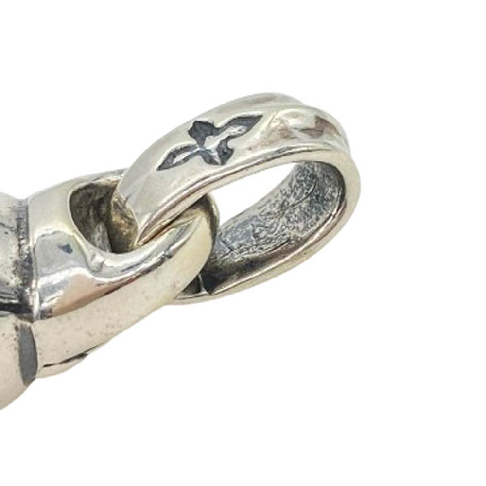 BILL WALL LEATHER ビルウォールレザー グッドラック スカル ゴシックエンド クロスベイル ペンダントトップ シルバー系【中古】