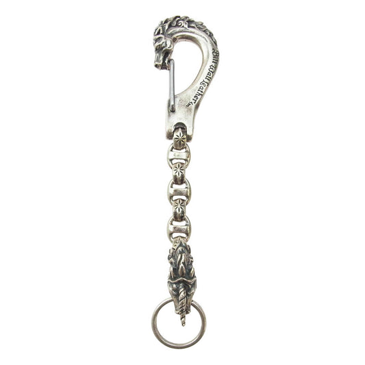 BILL WALL LEATHER ビルウォールレザー MEDIUM HORSE CLIP W/ UNICORN HEAD ミディアムホースシュークリップw/ユニコーンヘッド アンカーリンク キーチェーン シルバー系【中古】