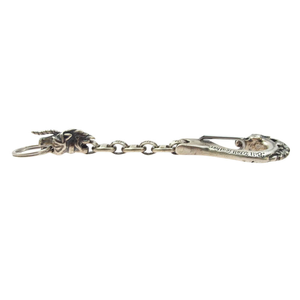 BILL WALL LEATHER ビルウォールレザー MEDIUM HORSE CLIP W/ UNICORN HEAD ミディアムホースシュークリップw/ユニコーンヘッド アンカーリンク キーチェーン シルバー系【中古】