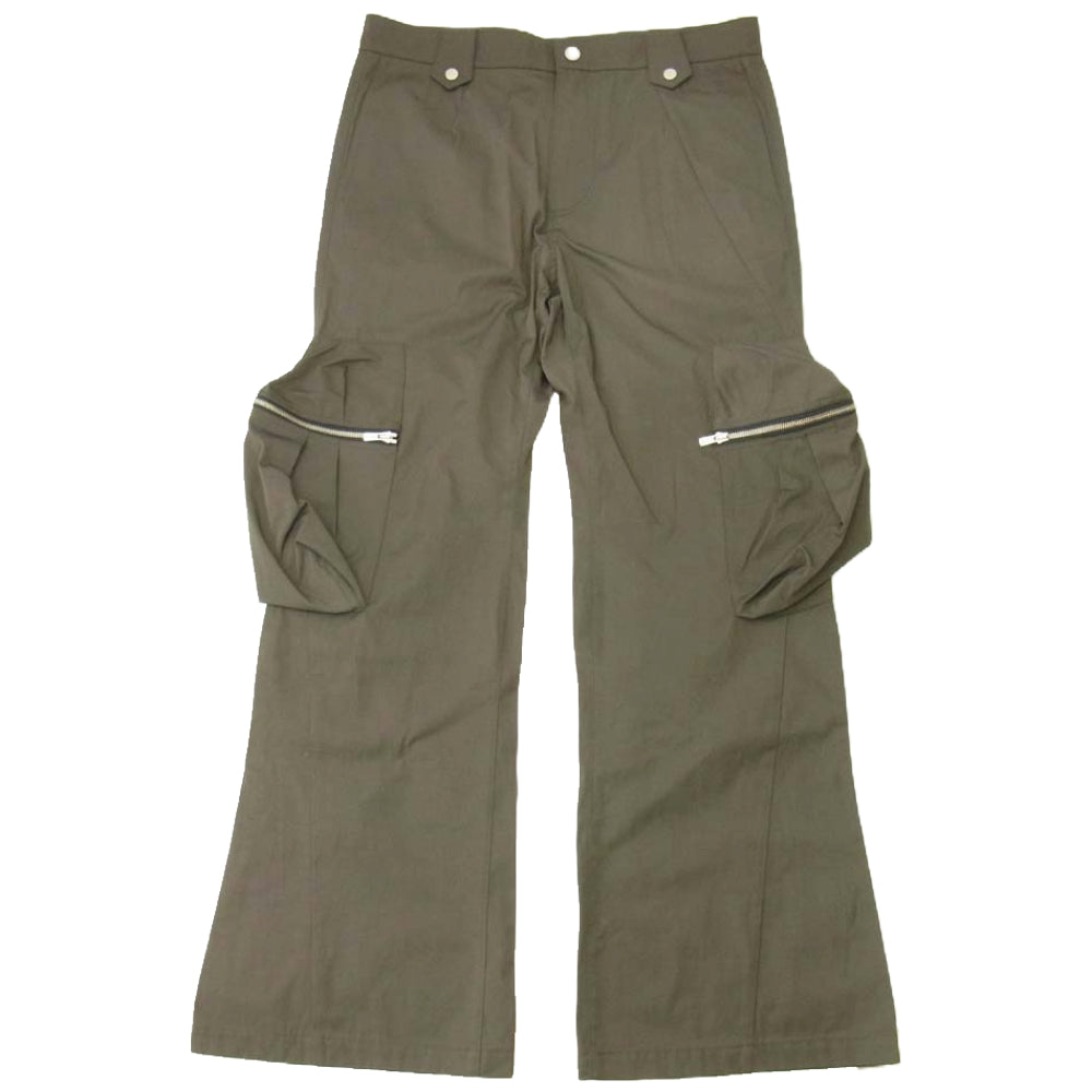 エフエフエフポスタルサービス Flare Cargo Pants フレア カーゴ パンツ カーキ系【極上美品】【中古】