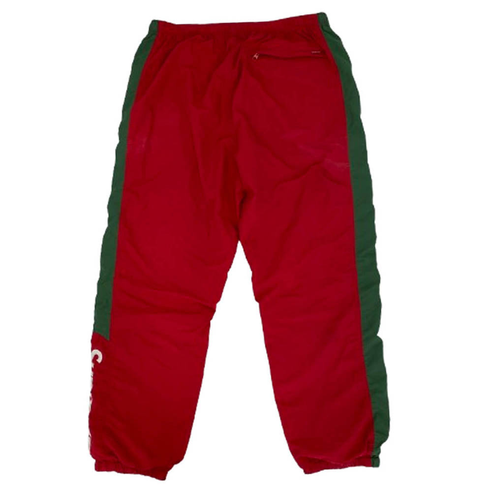 Supreme シュプリーム 19AW Side Logo Track Pant サイド ロゴ トラック パンツ Mサイズ レッド系 グリーン系 M【中古】