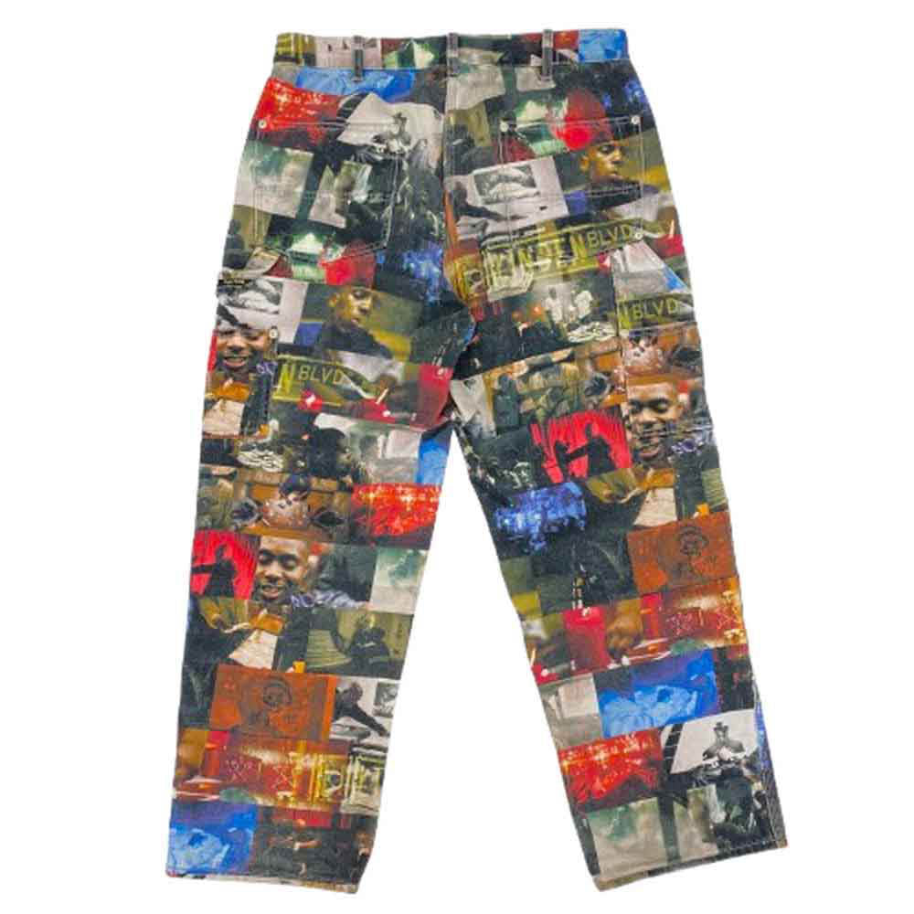 Supreme シュプリーム 21AW Nas and DMX Collage Double Knee Denim Painter アンド DMX コラージュ ダブル ニー デニム ペインター パンツ マルチ デニム パンツ 32サイズ マルチカラー系 32【中古】