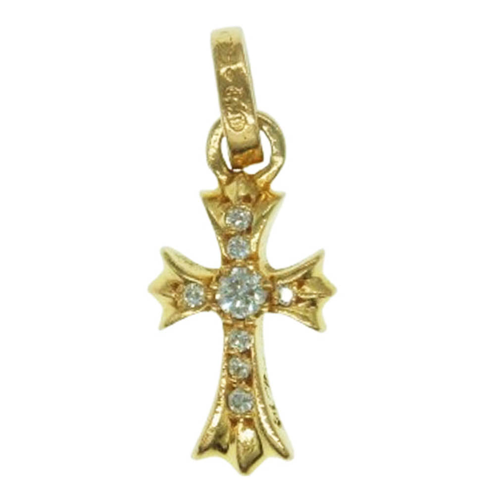 CHROME HEARTS クロムハーツ（原本無） 22K CRS BBYFAT P DMND A ベイビーファットチャーム パヴェダイヤ ペンダントトップ ゴールド系【中古】