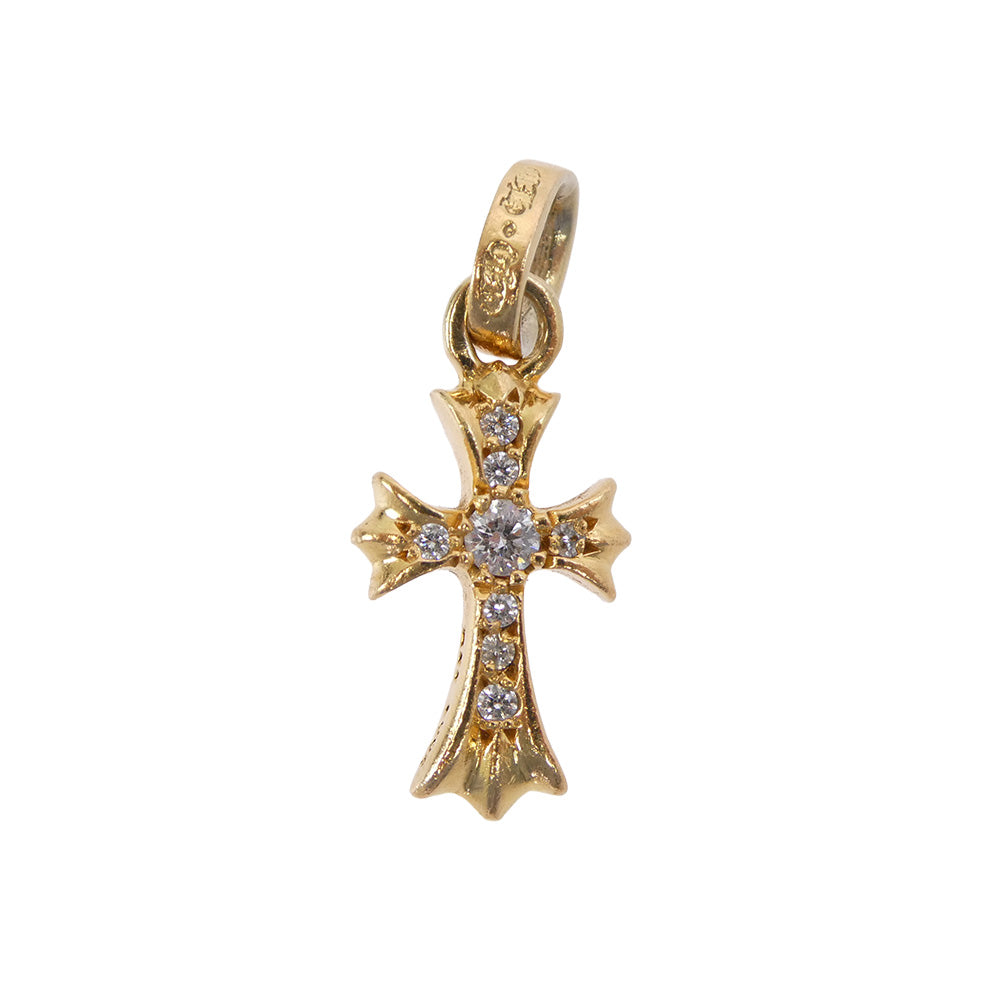 CHROME HEARTS クロムハーツ（原本無） 22K CRS BBYFAT P DMND ベイビーファットチャーム アフターパヴェダイヤ ペンダントトップ ゴールド系【中古】