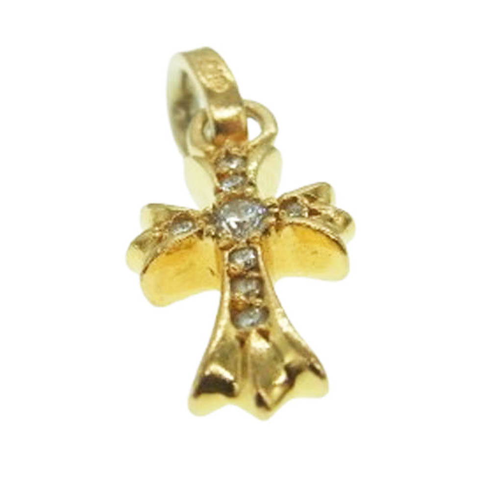 CHROME HEARTS クロムハーツ（原本無） 22K CRS BBYFAT P DMND A ベイビーファットチャーム パヴェダイヤ ペンダントトップ ゴールド系【中古】