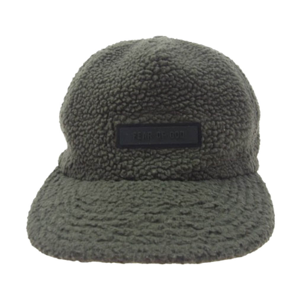 FEAR OF GOD フィアオブゴッド FOG ESSENTIALS エッセンシャルズ フリース ボア キャップ 帽子 カーキ系【中古】