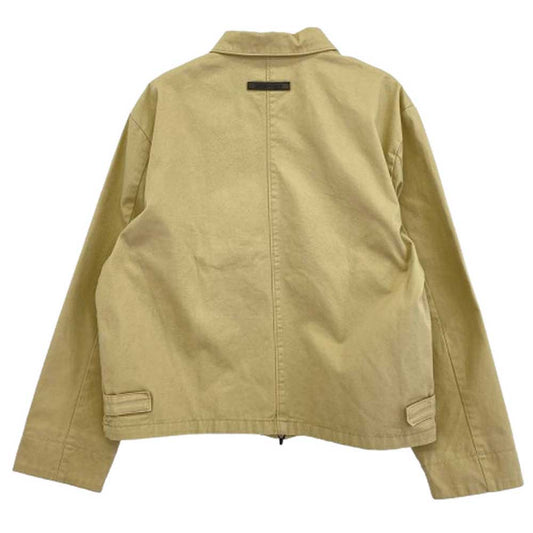 FEAR OF GOD フィアオブゴッド 21SS FOG ESSENTIALS Twill Jacket エッセンシャルズ ツイルジャケット ジップアップ ブルゾン ベージュ系 S【中古】