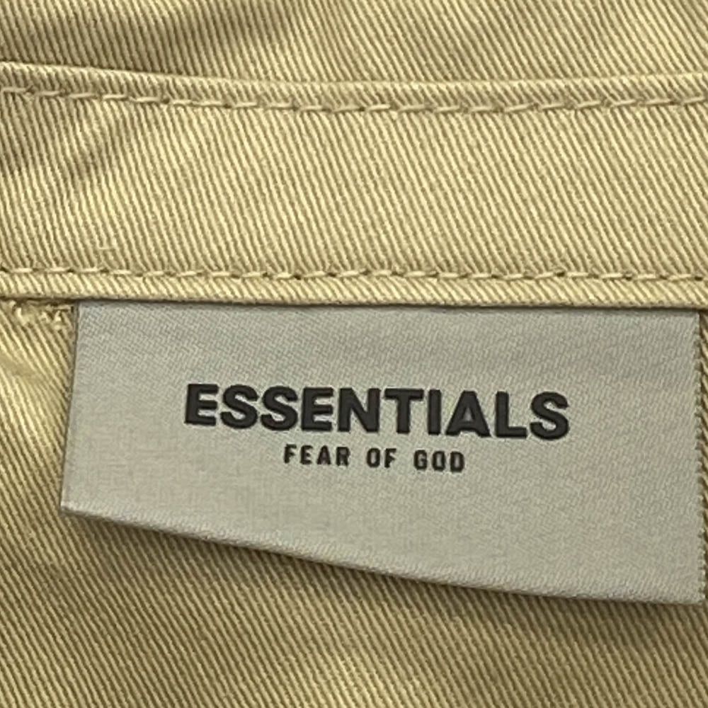FEAR OF GOD フィアオブゴッド 21SS FOG ESSENTIALS Twill Jacket エッセンシャルズ ツイルジャケット ジップアップ ブルゾン ベージュ系 S【中古】