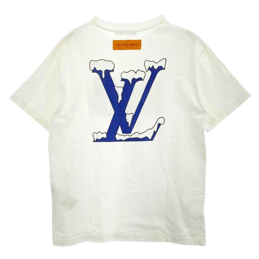 LOUIS VUITTON ルイ・ヴィトン 22SS RM221 NPL HMY98W DO A KICKFLIP ロゴプリント 半袖 Tシャツ ホワイト系 L【中古】