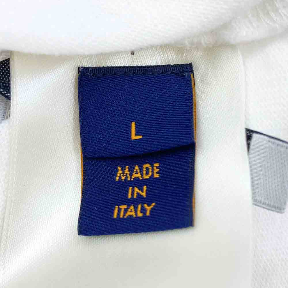 LOUIS VUITTON ルイ・ヴィトン 22SS RM221 NPL HMY98W DO A KICKFLIP ロゴプリント 半袖 Tシャツ ホワイト系 L【中古】