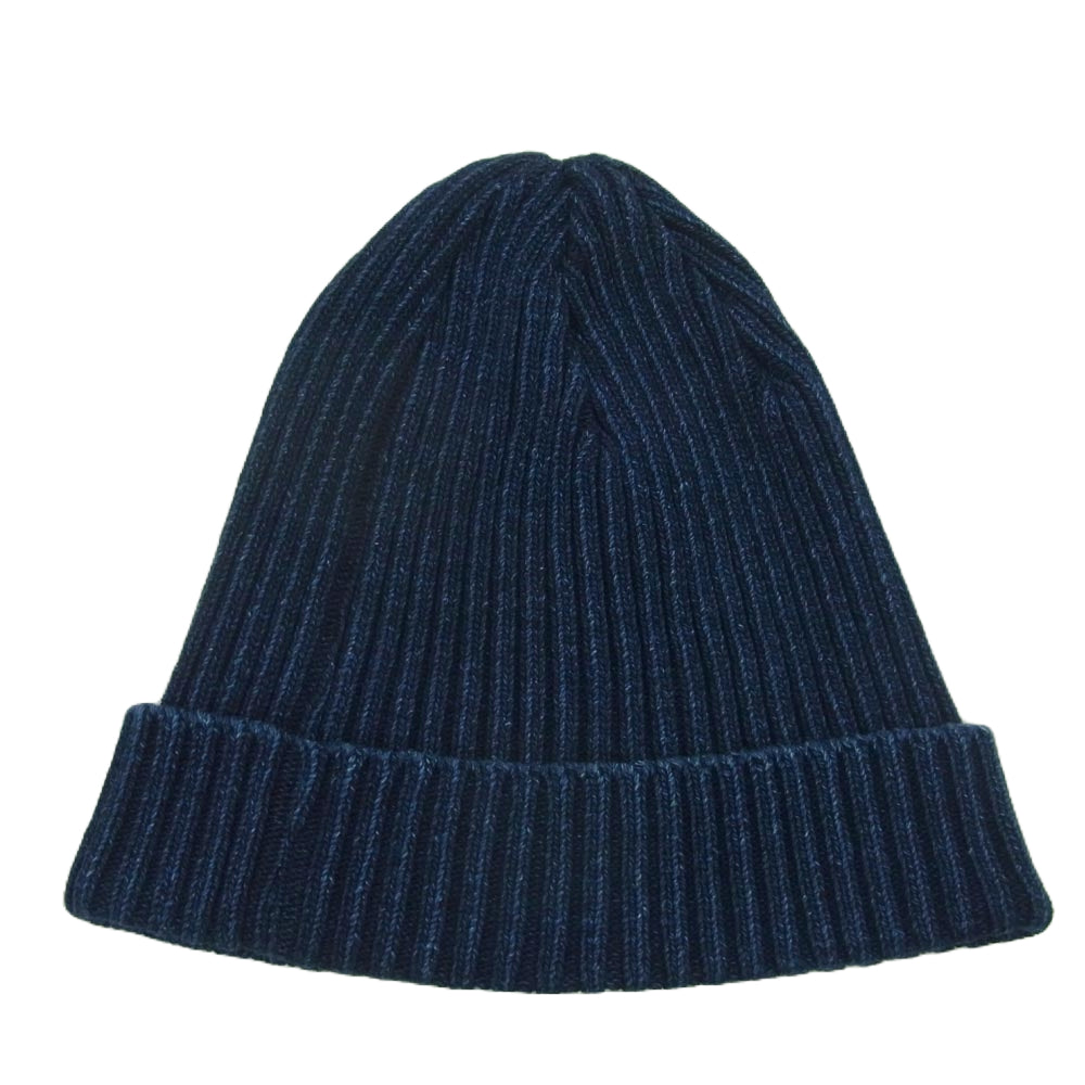 FULLCOUNT フルカウント 6817 Indigo Rib Watch Cap インディゴ リブ ワッチキャップ ニットキャップ 帽子 インディゴブルー系 FREE【中古】
