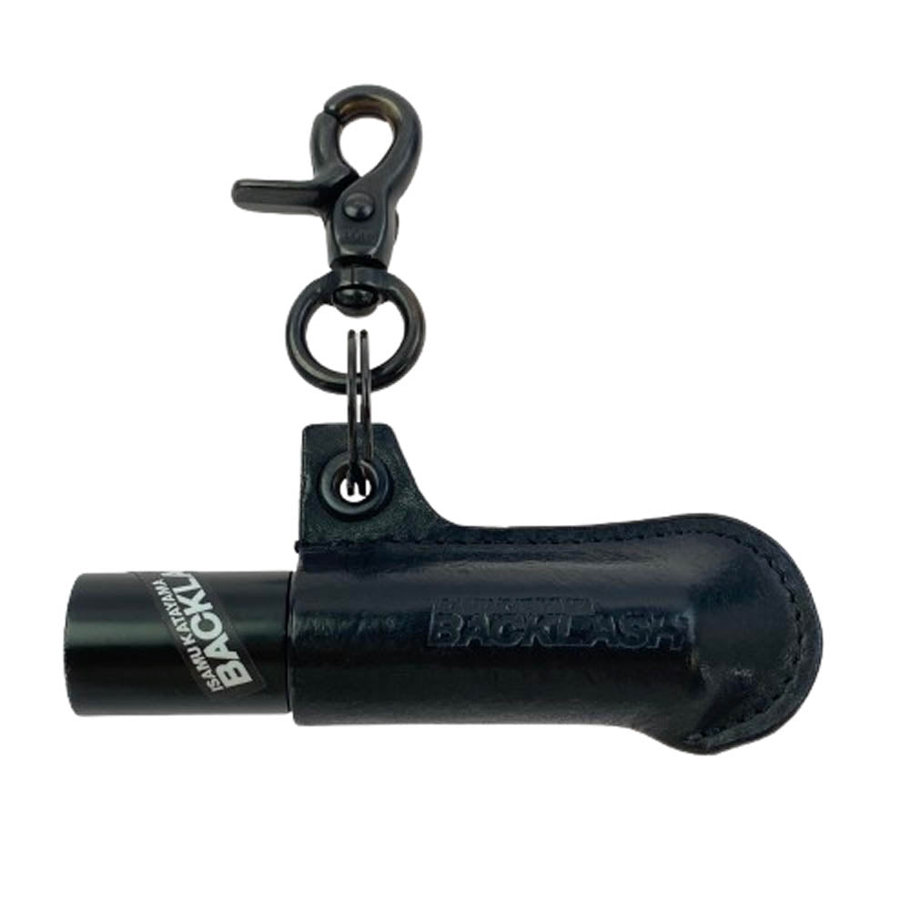 ISAMUKATAYAMA BACKLASH イサムカタヤマバックラッシュ ITALY SHOULDER ATOMIZER HOLDER レザーケース付き アトマイザー 消毒スプレー ブラック系【中古】