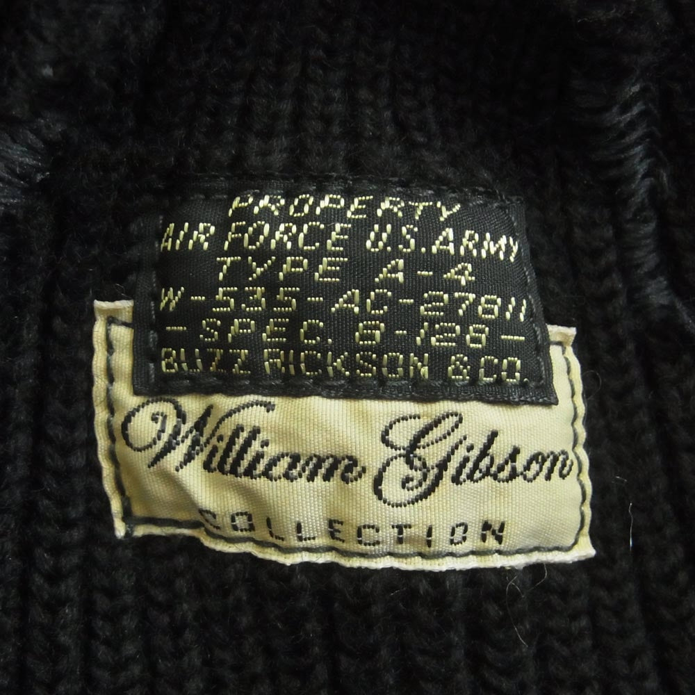 Buzz Rickson's バズリクソンズ ワッチキャップ ニットキャップ ビーニー 帽子 ブラック系 サイズ表記なし【中古】
