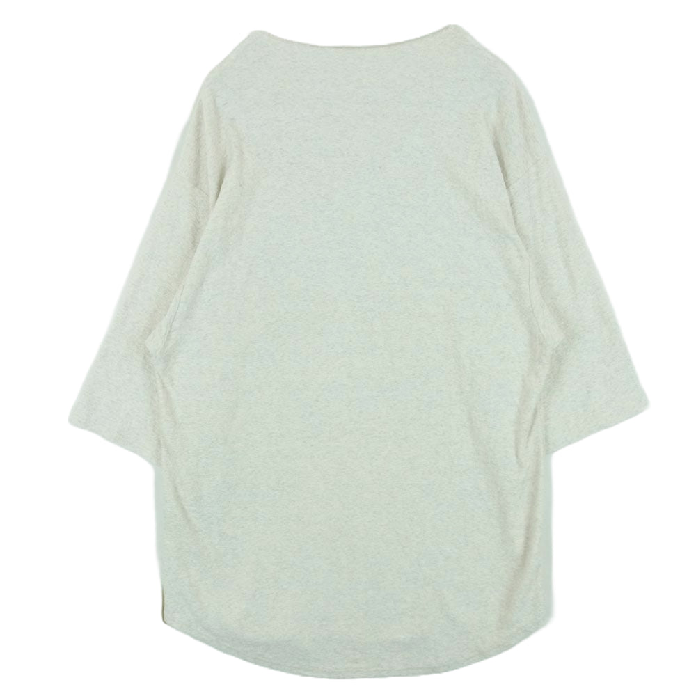 ISAMUKATAYAMA BACKLASH イサムカタヤマバックラッシュ 1899-02 コットン ランダム パイル オーバー カットソー Tシャツ オフホワイト系 F【中古】