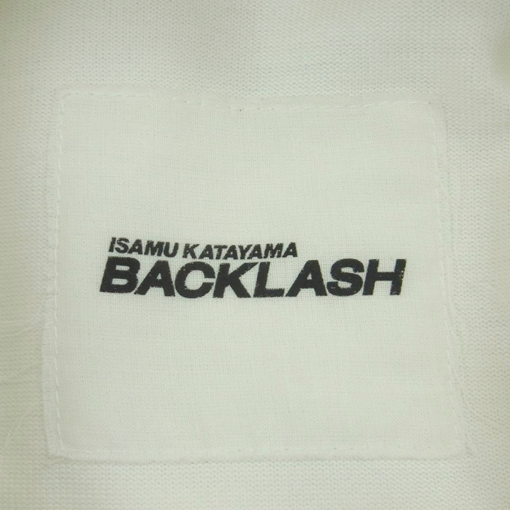 ISAMUKATAYAMA BACKLASH イサムカタヤマバックラッシュ 1854-01 コットン レーヨン 天竺チンツ プルオーバー パーカー ホワイト系 M【中古】