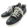 ISAMUKATAYAMA BACKLASH イサムカタヤマバックラッシュ 18SS 605-02 STEER GARMENT-DYED SNEAKERS LOW ステアレザー製品染め ローカット スニーカー ブラック系 26cm【中古】