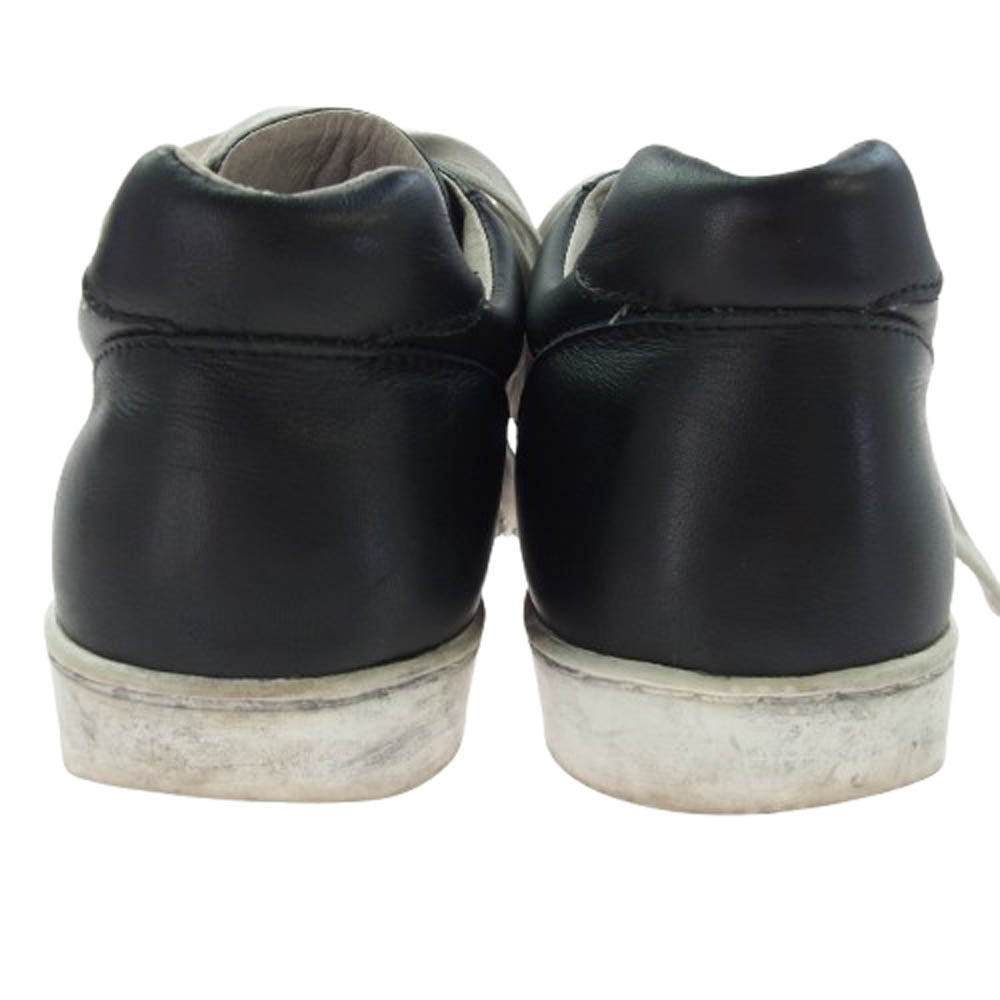 ISAMUKATAYAMA BACKLASH イサムカタヤマバックラッシュ 18SS 605-02 STEER GARMENT-DYED SNEAKERS LOW ステアレザー製品染め ローカット スニーカー ブラック系 26cm【中古】
