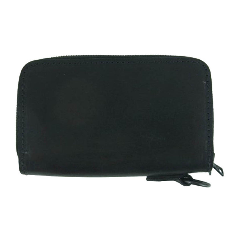 ISAMUKATAYAMA BACKLASH イサムカタヤマバックラッシュ 811-10 2WAY イタリアン ダブルショルダー シワ加工 プルアップ キーケース コインケース ブラック系 FREE【中古】