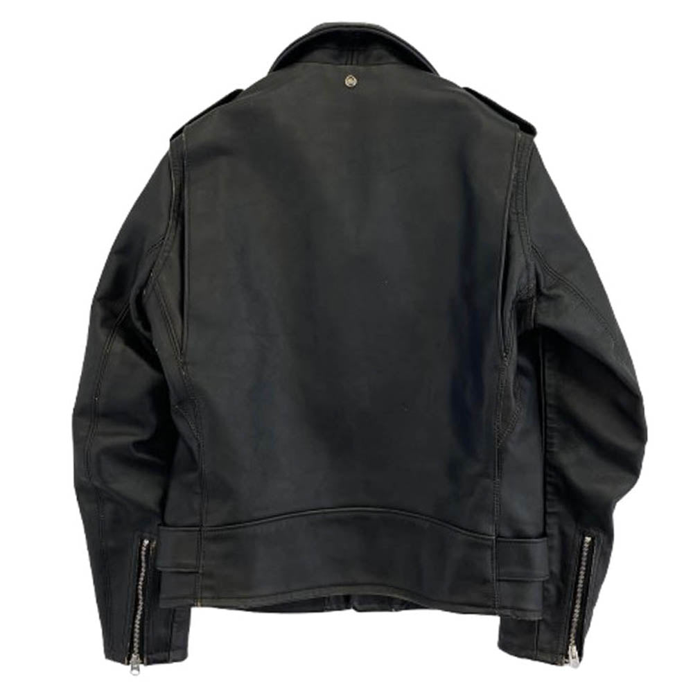schott ショット 7823250078 110周年限定 658US ONE STAR RIDERS ワンスター レザー ダブル ライダース ジャケット 茶芯 ブラック系 38【中古】