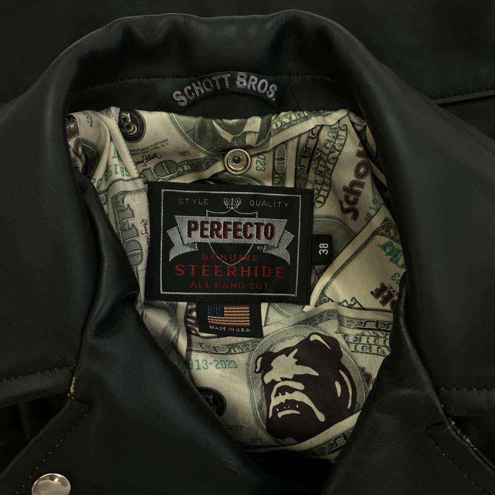 ショット　ダブルライダースジャケット　ワンスター復刻 Schott/ショット/1スター復刻/ダブルライダースジャケット