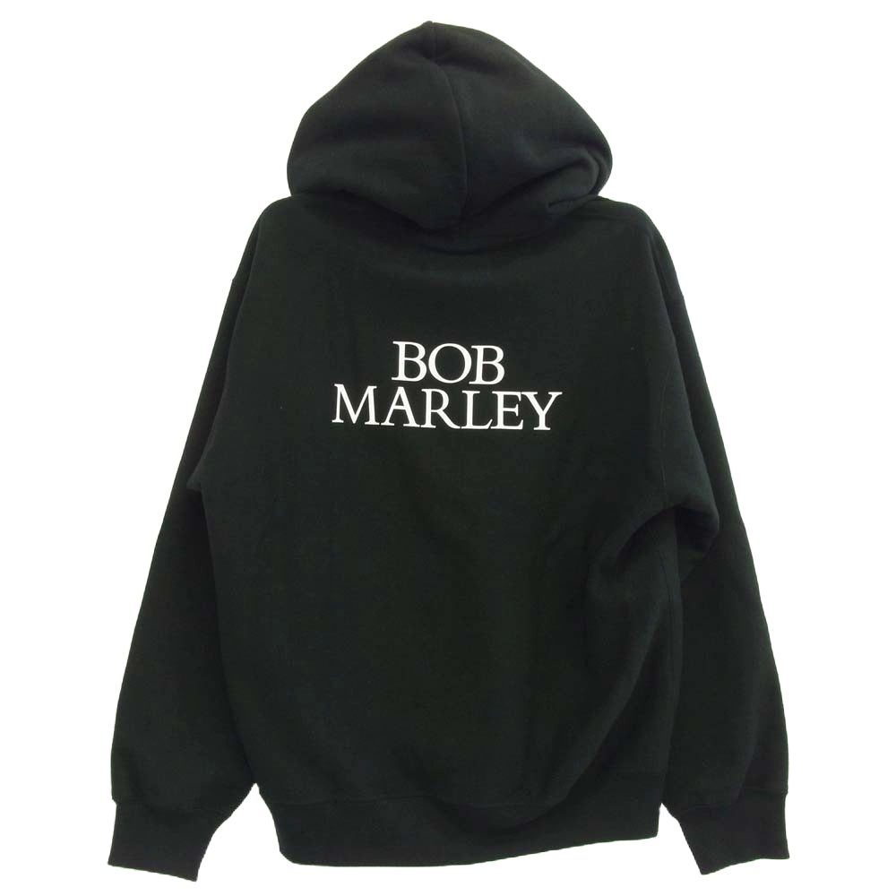 WACKO MARIA ワコマリア BOBMARLEY-WM-SS07 HEAVY WEIGHT PULLOVER HOODED SWEAT SHIRT ボブマーリー プリント プルオーバー パーカー ブラック系 M【中古】