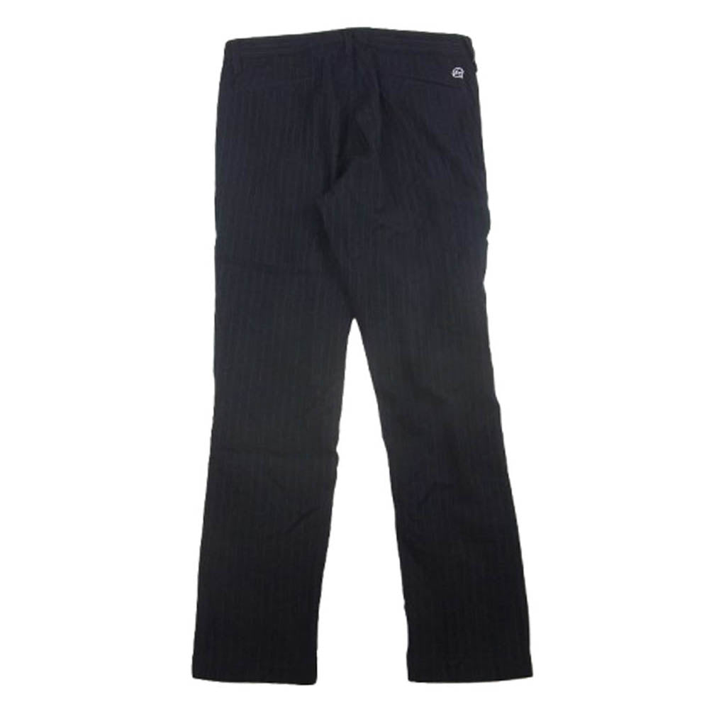 デニムバイヴァンキッシュアンドフラグメント VFP4029 Wool stripe tapered slacks pants ウール ストライプ テーパード スラックスパンツ ネイビー系 30【中古】