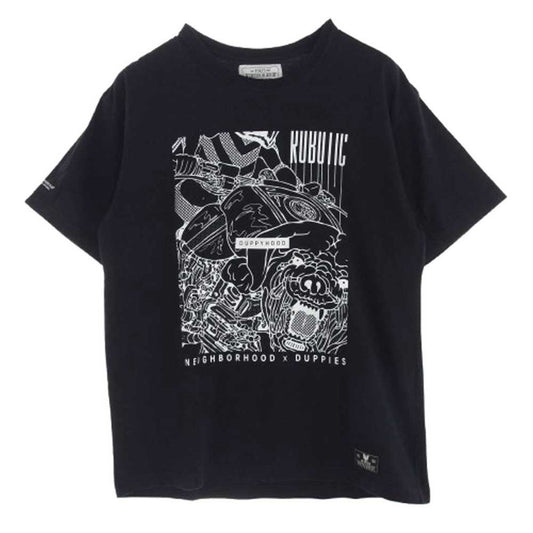NEIGHBORHOOD ネイバーフッド 17SS × DUPPIES ダッピーズ プリント Tシャツ カットソー 半袖 ブラック系 L【中古】