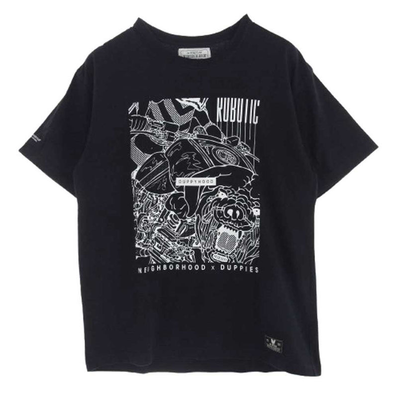 NEIGHBORHOOD ネイバーフッド 17SS × DUPPIES ダッピーズ プリント Tシャツ カットソー 半袖 ブラック系 L【中古】