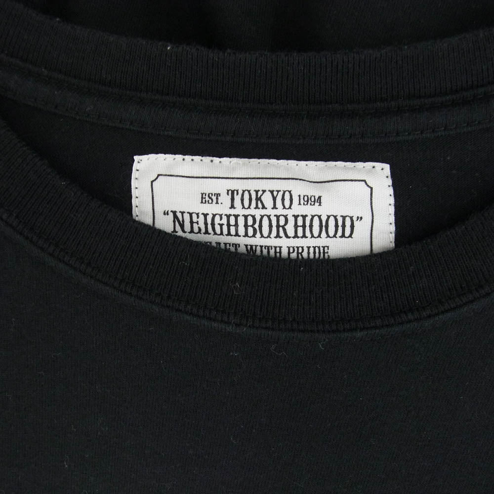 NEIGHBORHOOD ネイバーフッド 17SS × DUPPIES ダッピーズ プリント Tシャツ カットソー 半袖 ブラック系 L【中古】