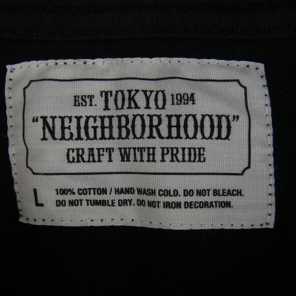 NEIGHBORHOOD ネイバーフッド 17SS × DUPPIES ダッピーズ プリント Tシャツ カットソー 半袖 ブラック系 L【中古】