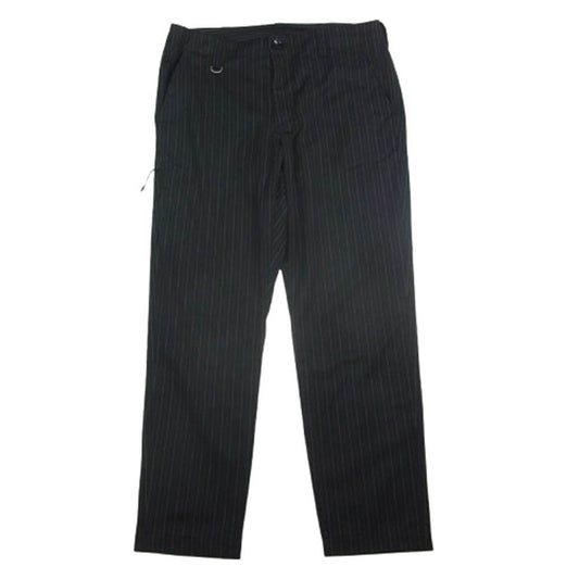 uniform experiment ユニフォームエクスペリメント 21AW UE-212003 PIN STRIPED SIDE POCKET TAPERED PANTS ピンストライプ スラックスパンツ ブラック系 1【中古】