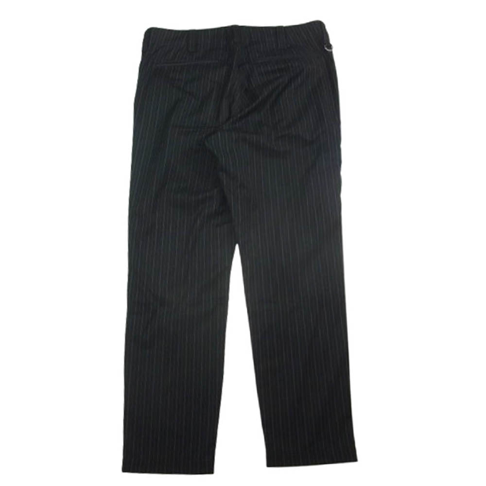 uniform experiment ユニフォームエクスペリメント 21AW UE-212003 PIN STRIPED SIDE POCKET TAPERED PANTS ピンストライプ スラックスパンツ ブラック系 1【中古】