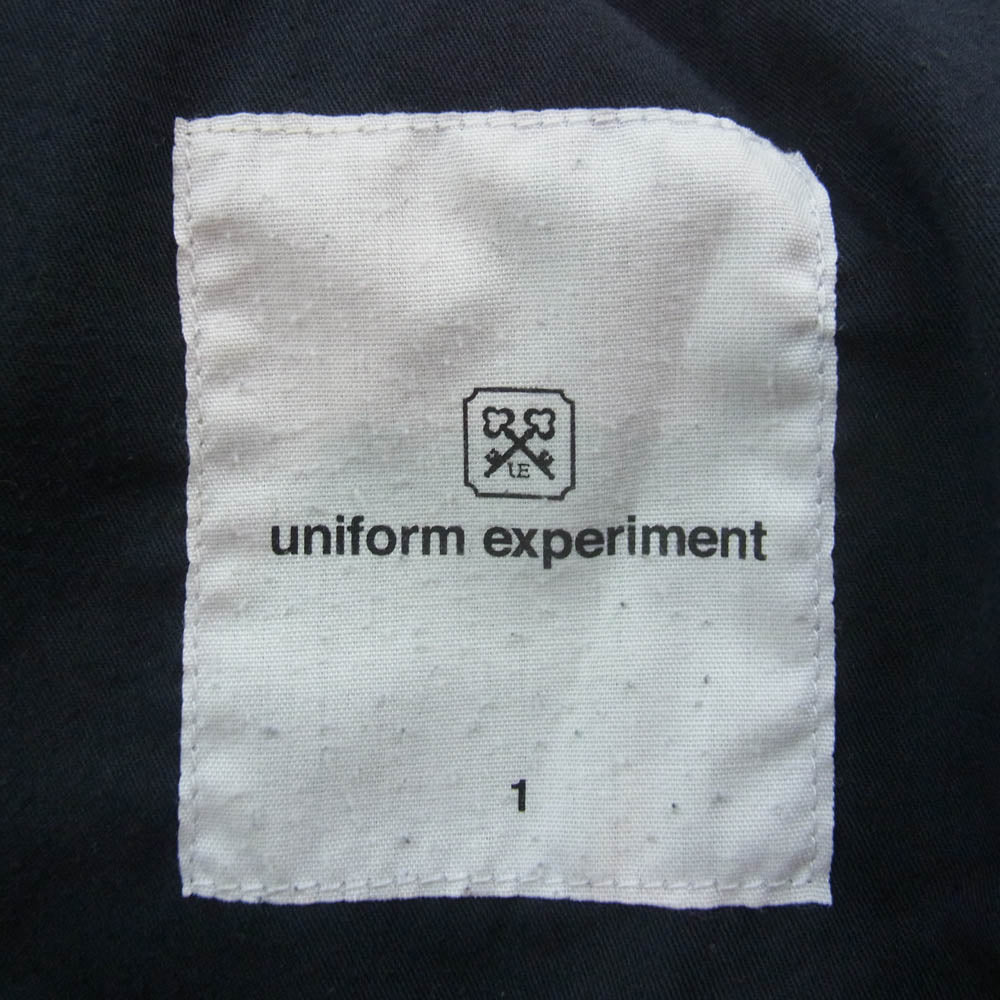 uniform experiment ユニフォームエクスペリメント 21AW UE-212003 PIN STRIPED SIDE POCKET TAPERED PANTS ピンストライプ スラックスパンツ ブラック系 1【中古】