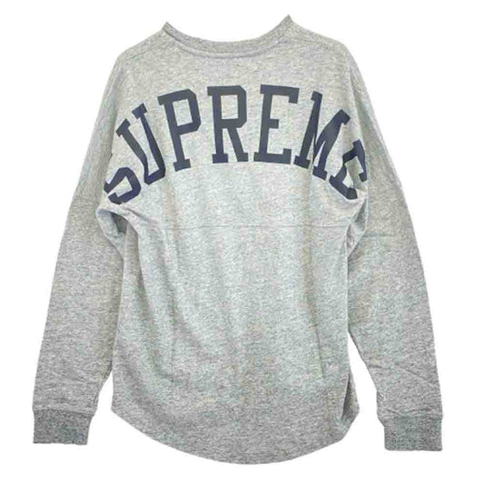 Supreme シュプリーム 14SS Arena Top アリーナ トップ バックアーチロゴプリント 長袖カットソー グレー系 M【中古】