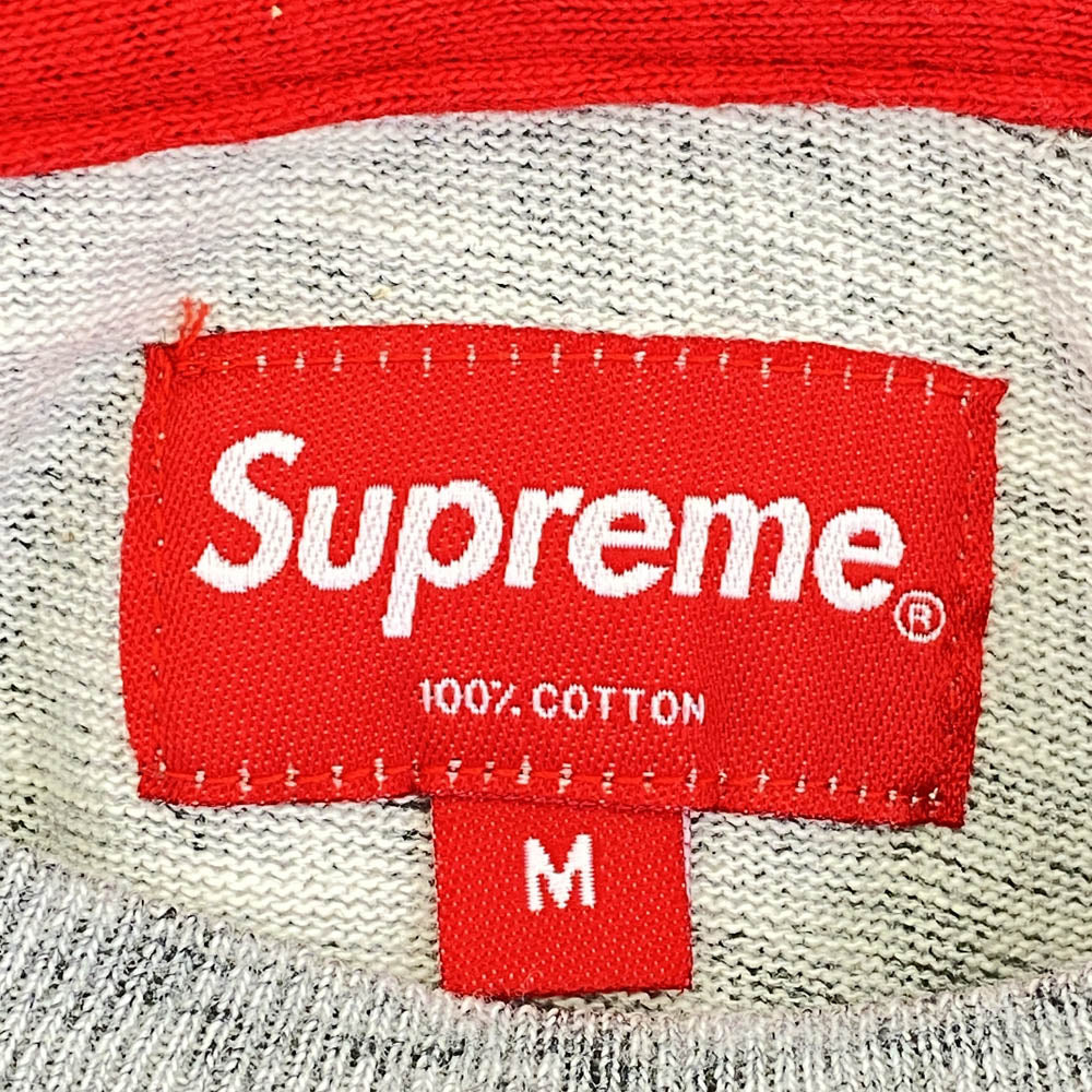 Supreme シュプリーム 14SS Arena Top アリーナ トップ バックアーチロゴプリント 長袖カットソー グレー系 M【中古】