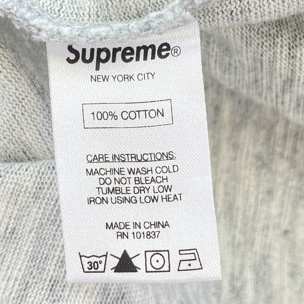 Supreme シュプリーム 14SS Arena Top アリーナ トップ バックアーチロゴプリント 長袖カットソー グレー系 M【中古】