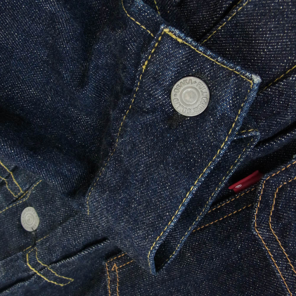 FULLCOUNT フルカウント 2107 13.7oz Type1 Denim Jacket タイプ 1 ワンウォッシュ デニムジャケット インディゴブルー系 36【中古】