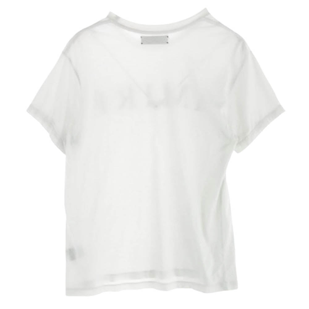 AMIRI アミリ ロゴ プリント 半袖 Tシャツ カットソー ホワイト系 XS【中古】