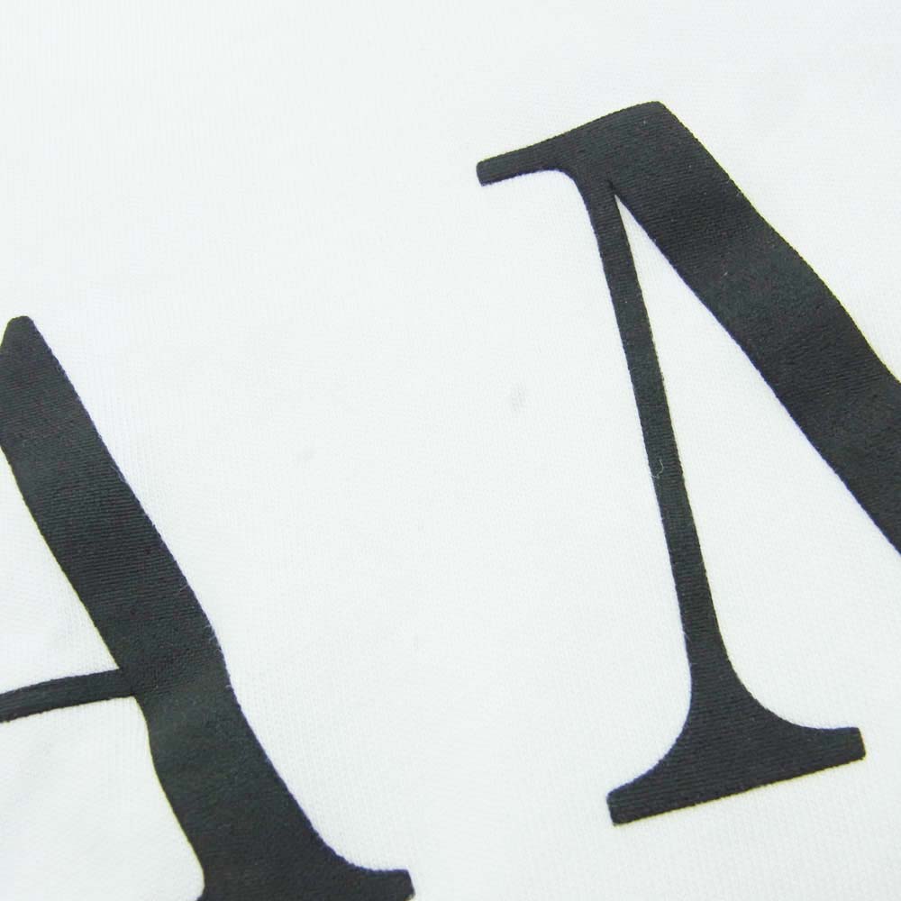 AMIRI アミリ ロゴ プリント 半袖 Tシャツ カットソー ホワイト系 XS【中古】