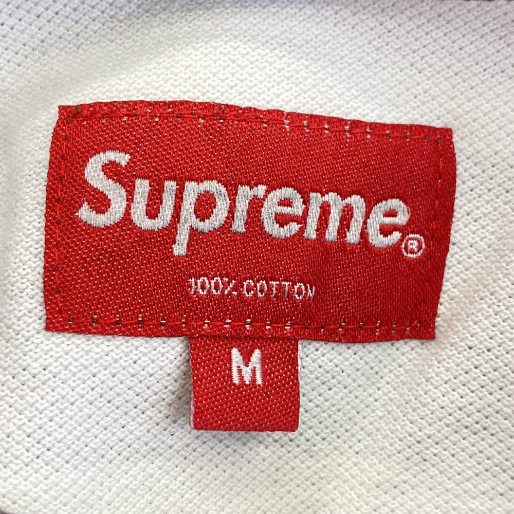 Supreme シュプリーム 19SS 19SS Printed Stripe Pique L/S Top プリント ストライプ 長袖 Tシャツ ブラック系 M【中古】