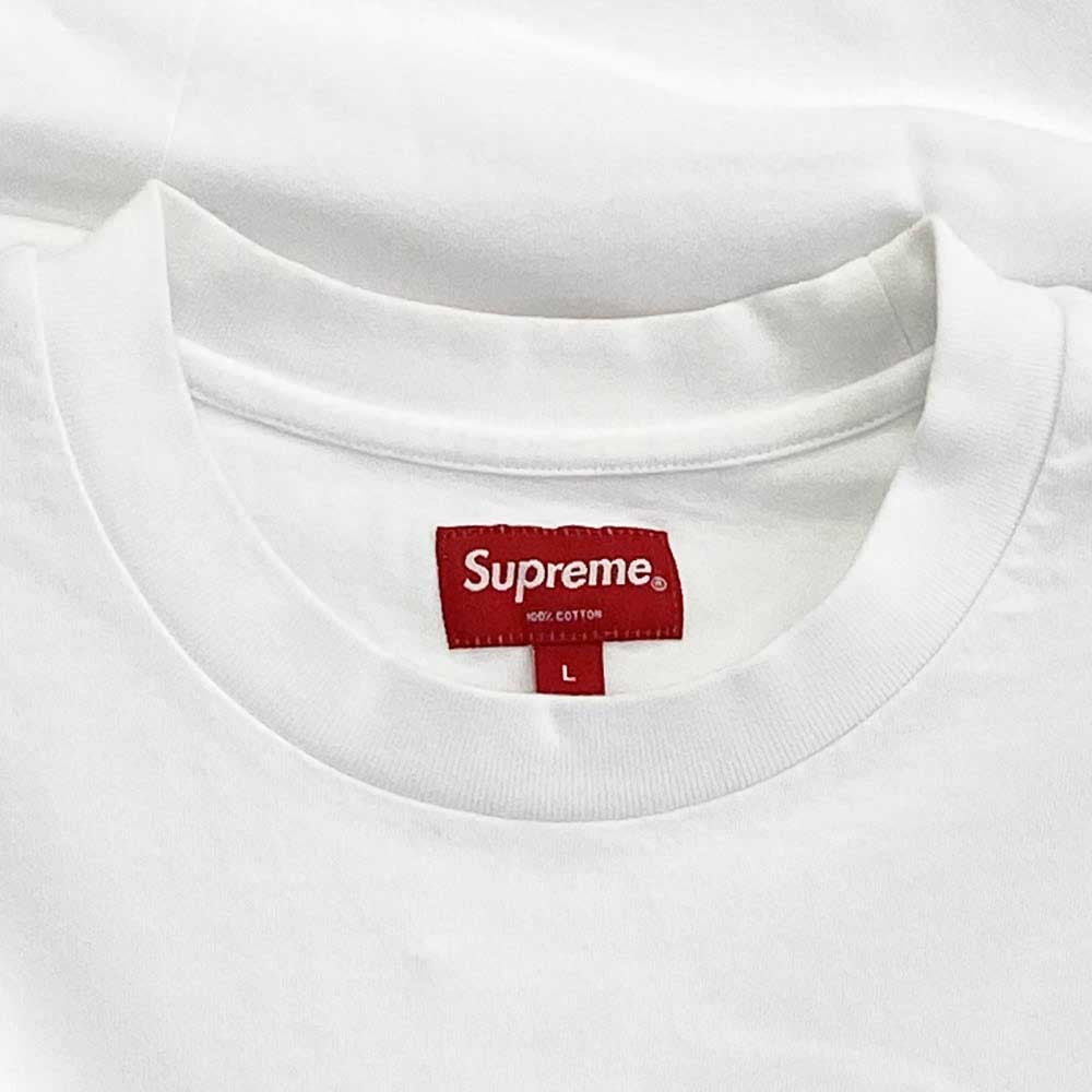 Supreme シュプリーム 21SS Splatter S/S Top スプラッター 半袖 Tシャツ ホワイト系 L【中古】
