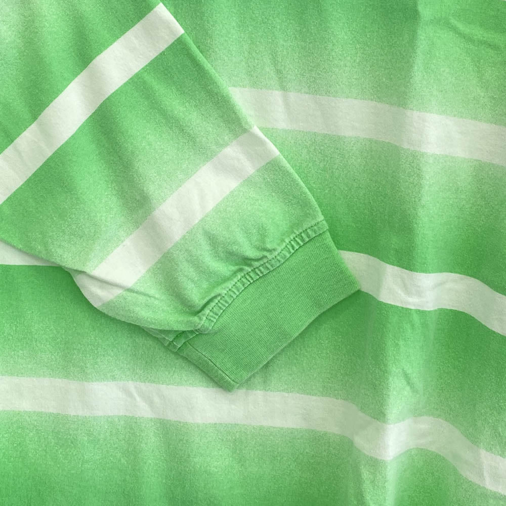 Supreme シュプリーム 20SS Fade Stripe L/S Top フェードストライプ 長袖 Tシャツ ライトグリーン系 M【中古】