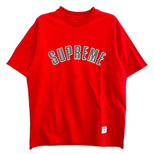 Supreme シュプリーム 18AW Printed Arc S/S Top プリント アーチロゴ 半袖 Tシャツ RED レッド系 M【中古】