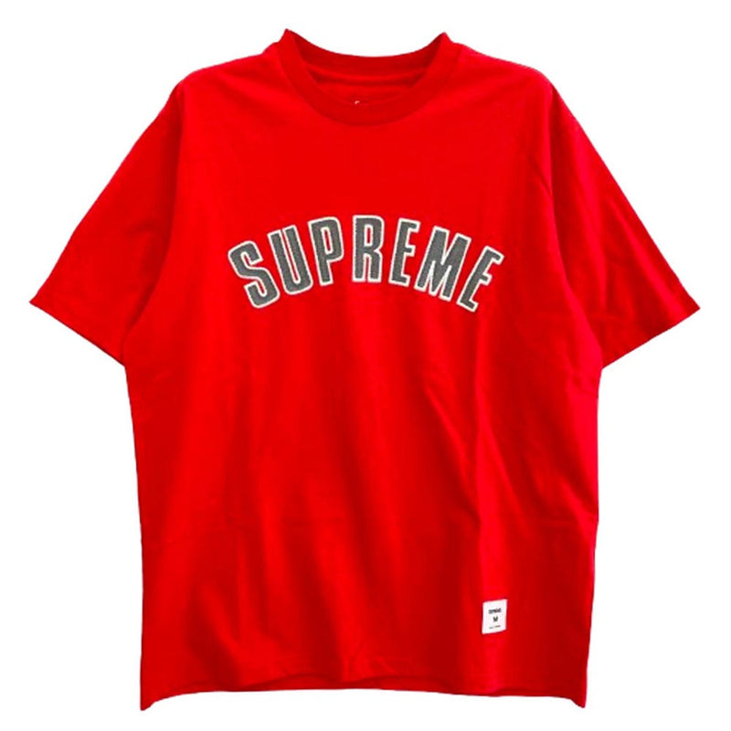 Supreme シュプリーム 18AW Printed Arc S/S Top プリント アーチロゴ 半袖 Tシャツ RED レッド系 M【中古】