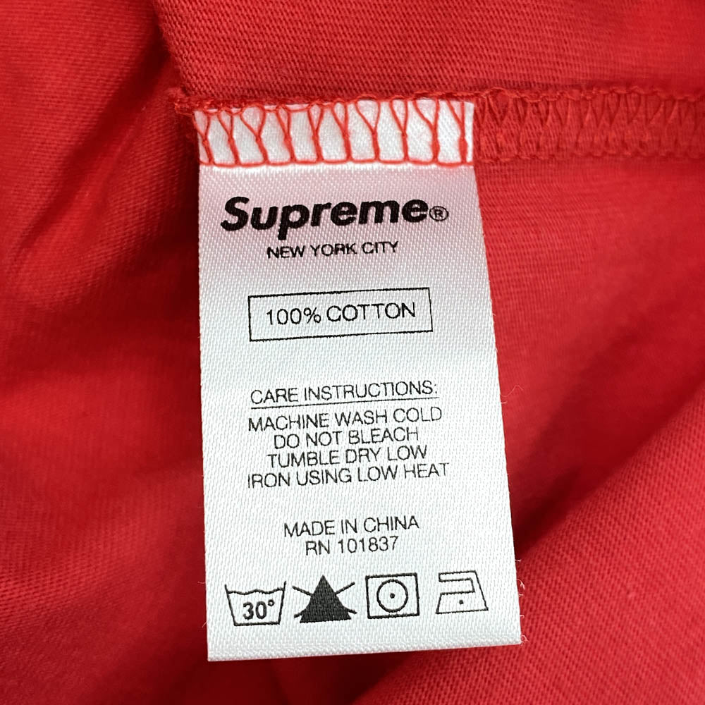 Supreme シュプリーム 18AW Printed Arc S/S Top プリント アーチロゴ 半袖 Tシャツ RED レッド系 M【中古】