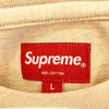 Supreme シュプリーム 21AW Printed Stripe S/S Top プリント ストライプ 半袖 Tシャツ オレンジ系 ホワイト系 L【中古】