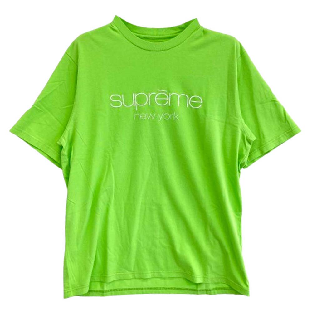 Supreme シュプリーム 23AW CLASSIC LOGO S/S TOP クラシックロゴ 半袖 Tシャツ ライトグリーン系 L【中古】