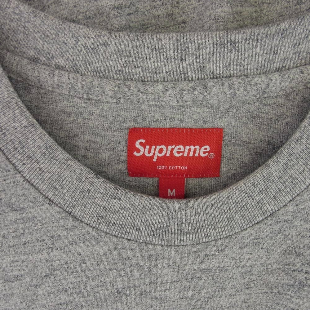 Supreme シュプリーム 18AW Printed Arc S/S Top プリント アーチロゴ 半袖 Tシャツ GRAY グレー系 M【美品】【中古】