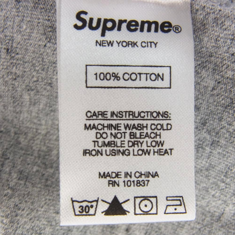 Supreme シュプリーム 18AW Printed Arc S/S Top プリント アーチロゴ 半袖 Tシャツ GRAY グレー系 M【美品】【中古】