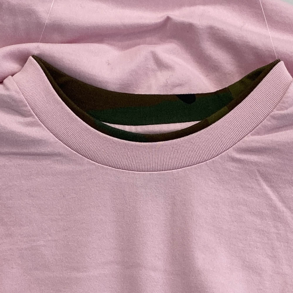 Supreme シュプリーム 22SS Layered S/S Top レイヤード 半袖 Tシャツ ピンク系 L【中古】